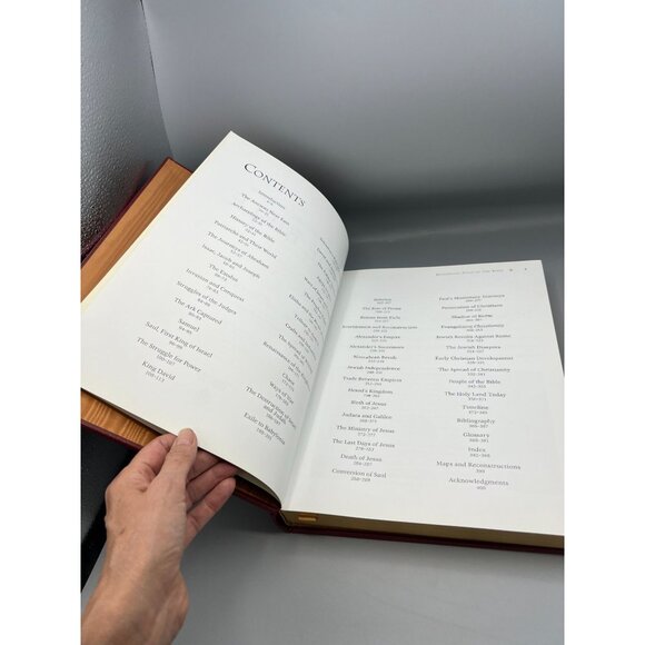 The Historical Atlas Of The Bible By Ian Barnes  Chartwell Books 2009 Gold Leaf - Picture 7 of 14